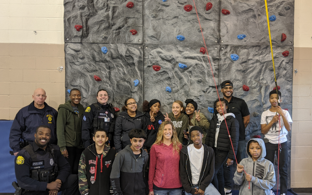 Police Activities League (PAL) Adds Rock Climbing Wall