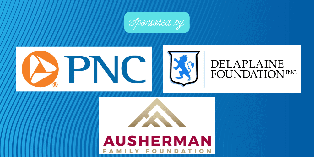 logos of PNC and Delaplaine Foundation