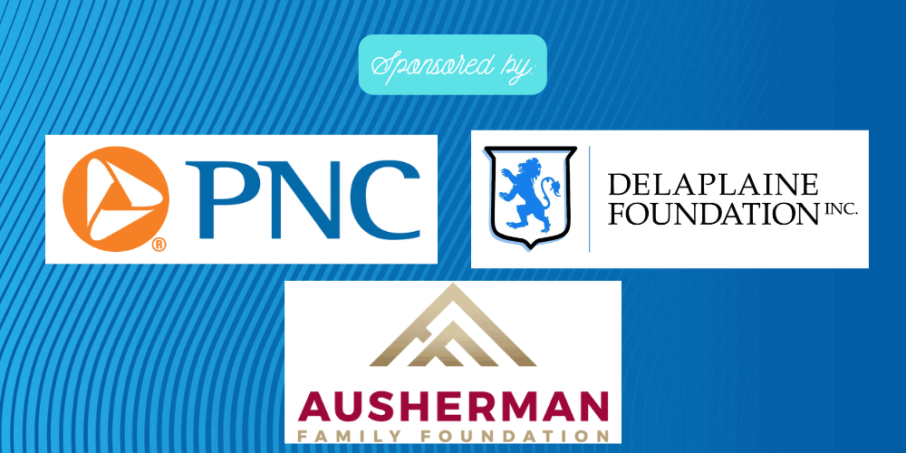 Sponsored by (1) logos of PNC and Delaplaine Foundation